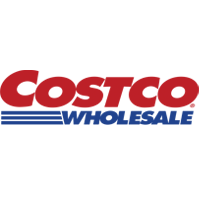 Costco Wholesale logo. Large retail Super stores.
